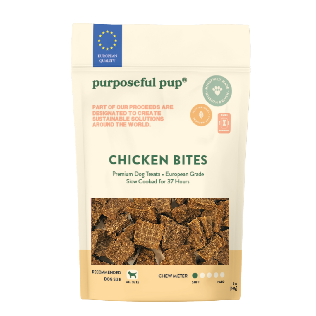 Chicken Bites 5oz – natural single-ingredient chicken dog treats by Purposeful Pup