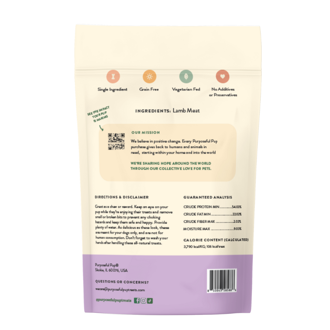 Back of Lamb Sausage 10 Pack – single ingredient lamb, grain-free, vegetarian fed, no additives