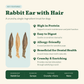 Rabbit Ear with Hair